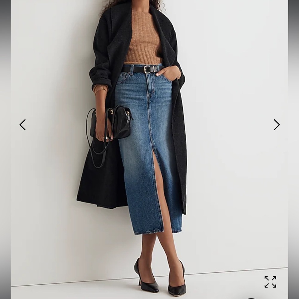 Madewell Denim Mid Rise Maxi Skirt size 30
